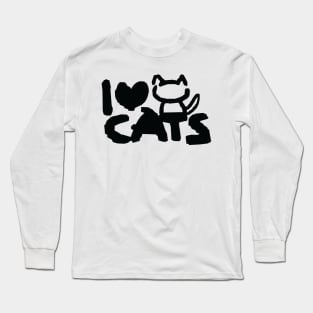 I love cats Long Sleeve T-Shirt